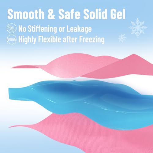 Cooling Eye Mask for Puffy Eyes, Ice Eye Pack After Surgery Relief - Reuable Cold Compress for Dry Eye - Comfortable Perfect Fit Gel Sleep Mask, Pink of 3D - color: Pink of 3d