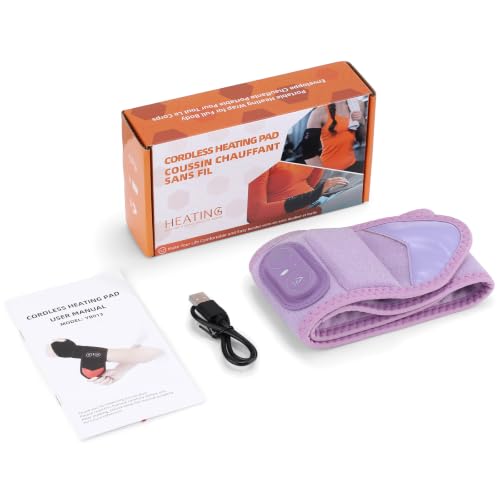 Wrist Hand Heating Pad with Red Light Massage for Carpal Tunnel - color: Purple
