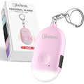 Weten Rechargeable Personal Alarm Keychain - 130dB Siren & LED Light - Stylish Personal Safety Alert for Women to Carry - Panic Button Alarm for Security - Rape Whistle for Self Defense (Pink) - color: C - Pink