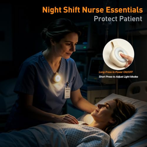Nurse Badge Light, Night Shift Hands-Free Light, White - color: White, size: 1 Pack