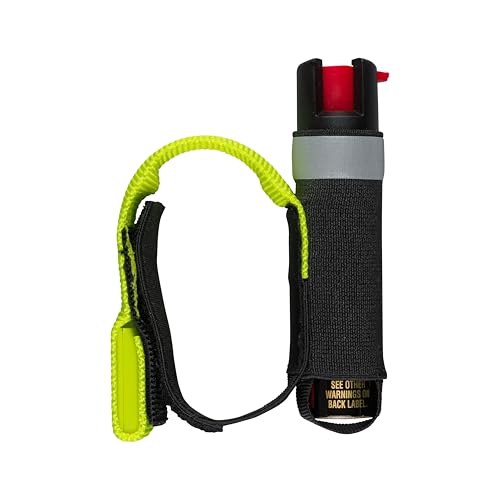 SABRE Runner Pepper Gel Spray for Running, Walking & Personal Safety - color: Pepper Gel with LED Hand Strap, Yellow