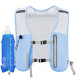 Running Vest for Women Men Hydration Backpack with 500ml Soft Flask Lightweight Water Pack - color: Babyblue+500ml Soft Flask