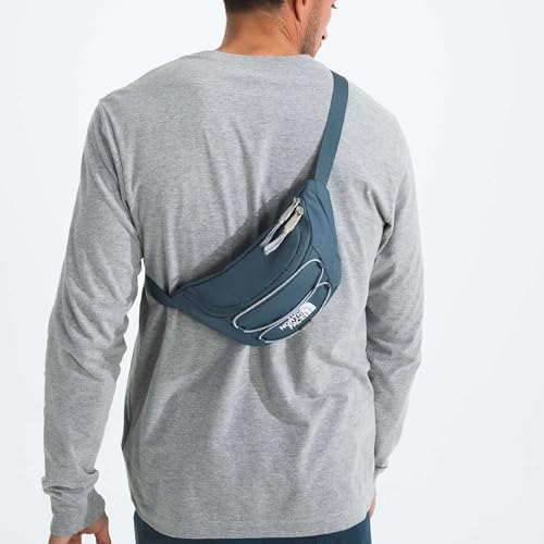 THE NORTH FACE Jester Lumbar Pack | Fanny Pack With Water Repellent Finish, 2.2 Liters, Crossbody Adjustable Strap - color: Granite Grey/Frost Grey