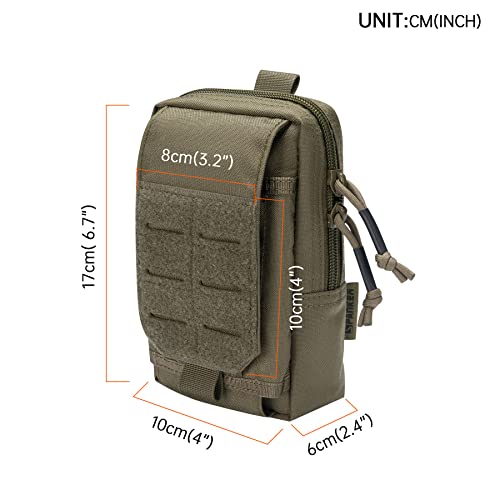 EXCELLENT ELITE SPANKER Tactical EDC Pouch Molle Utility Pouch Phone Pouch - color: Ranger Green