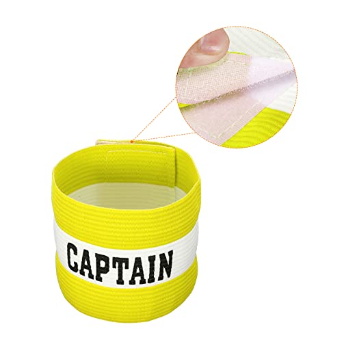 PATIKIL Captain's Armband, Elastic Arm Band for Soccer Training - color: Yellow
