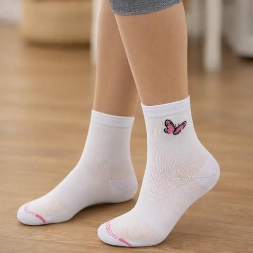 Mid-Crew Compression Socks | Half-Cushion | Dr Motion ( 6 Pairs ) - color: Assorted a