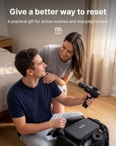 RENPHO Active Thermacool 2 Massage Gun with Intuitive Heat and Cold Control - color: Classic Black