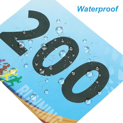 PATIKIL Tearproof Running Bib Numbers, Race Competitor Numbers - size: 7x6 Inch, style: 1-200