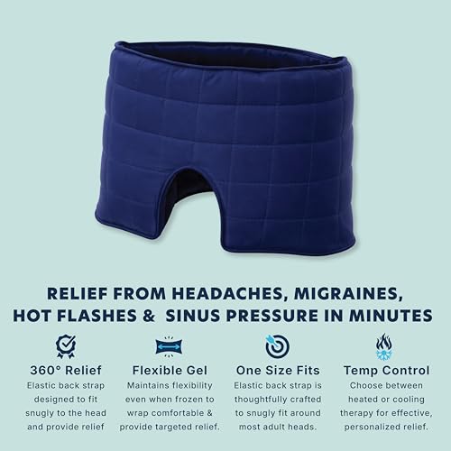 Doctor's Choice Migraine & Headache Relief Hat, Hot/Cold Therapy, Blackout