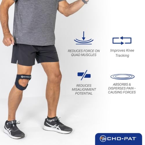 Cho-Pat Dual Action Lite, Knee Support Strap for Tendonitis, Large/X-Large - size: Large/X-Large