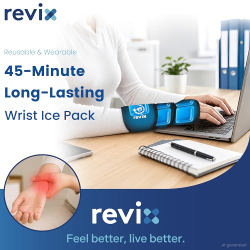REVIX 45-Min Long-Lasting Extended Wrist Ice Pack Wrap for Carpal Tunnel - style: 1 Pack