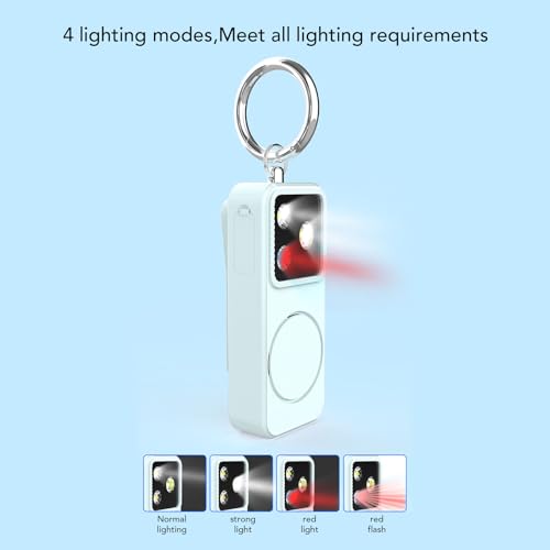GOWENIC Personal Safety Alarm for Girls Women, 150dB Loud Alarm with LED Light, Comes with Anti Lost Keychain, Gifts for Women, Girls, Students, Night Running (Green) - color: Green