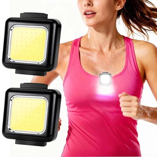 Running Lights for Runners 2 Pack, Rechargeable Clip On LED Safety Light