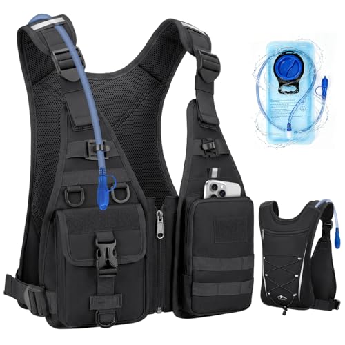 RAINSMORE Water Backpack Hydration Vest with 2L Water Bladder for Running