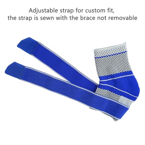 Luwint Ankle Brace for Kids 12-14 & Teenager - Foot Sleeve Support with Adjustable Wrap & Gel Stabilizer for Sprain Tendonitis and Basketball Sports (1 Piece)