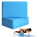 Septo 2 Pcs Yoga Blocks, 9x6x3 Inch Foam Blocks for Pilates - color: Blue