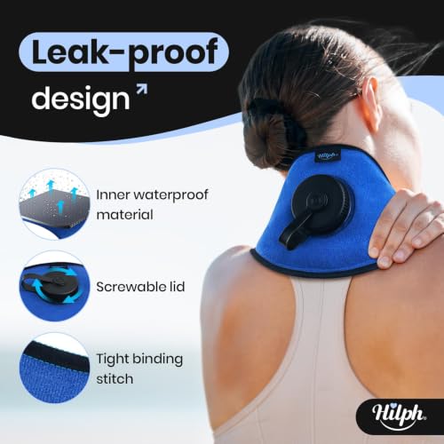 Hilph Refillable Neck Ice Pack, Wearable Neck Ice Bag, 2 Hours Long Lasting Medium
