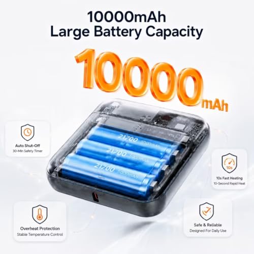 10000mAh Cordless Heating Pad Heat Belt for Lower Back Pain Relief