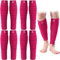 Foaincore 4 Pairs Breast Cancer Compression Calf Sleeves Women - color: Rose Red