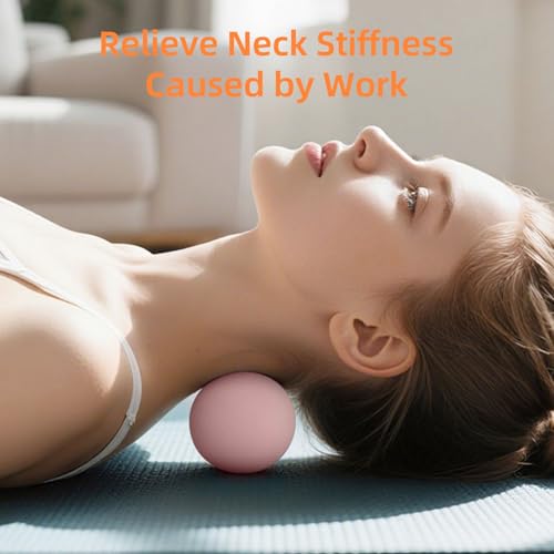 Massage Lacrosse Ball for Myofascial Release, Trigger Point Therapy - color: Pink