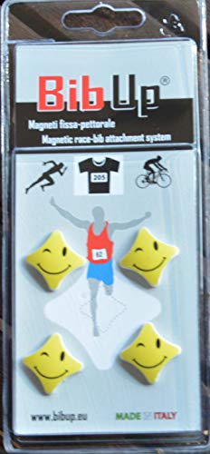 Magnetic RaceBib Fixing System - color: 4 SMILES, size: Small