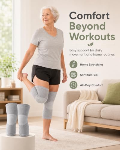 Knee Compression Sleeve Bamboo Elastic Knee Brace Arthritis Pain Relief(S) - size: Small