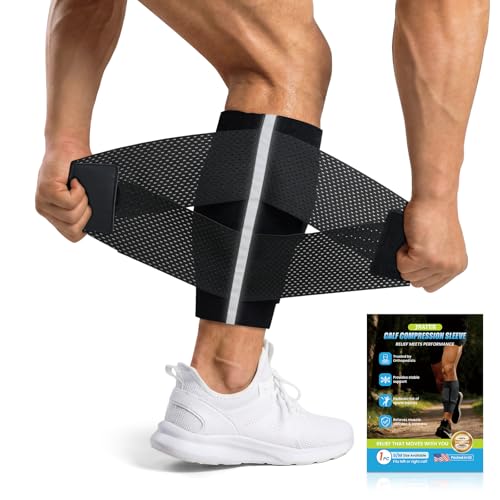 Calf Compression Sleeve – Adjustable Calf Brace for Men & Women