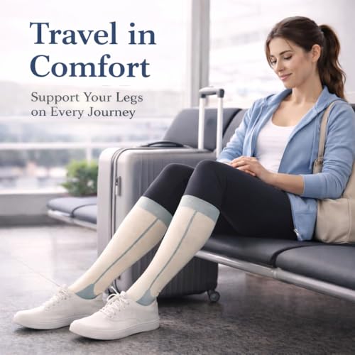 Aoliks 6 Pairs Compression Socks for Women & Nurses, Flying Knee High Socks - color: 020 A01-multicoloured 05, size: Large-X-Large