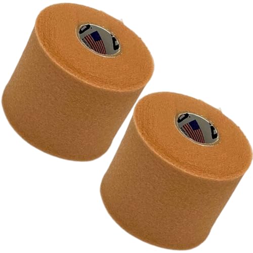 Shield Athletic Underwrap | 2 Roll Pack of PreWrap, Hair Tie, Headband, USA Made, Pre-Wrap Athletic Tape, 2.75" X 30 SYards, Foam Barrier, Flexible, Breathable - color: Beige