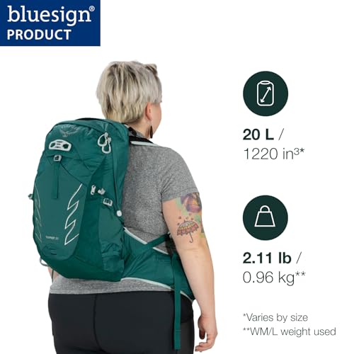 Osprey Tempest 20L Women's Hiking Backpack with Hipbelt, Stealth Black, WXS/S, Extended Fit - color: Stealth Black, size: WXS/S - Extended Fit