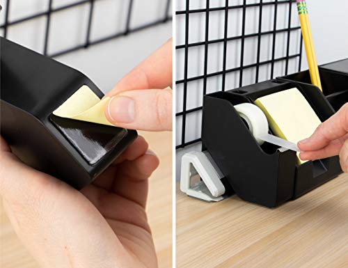 Bostitch Office Konnect Tape Dispenser with Premium Single-sided Tape, Sticks to Desk, Black (KT-TAPE-BLK) - color: Black