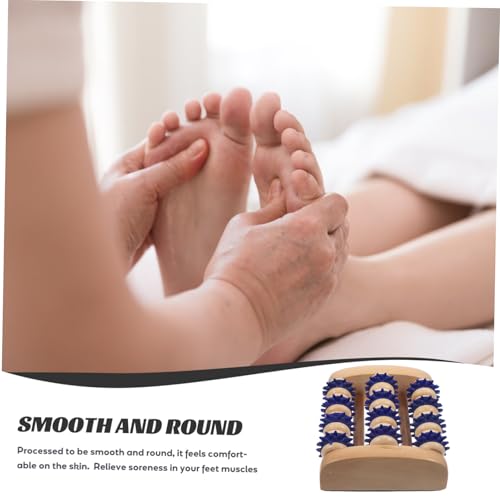 Wooden Foot Massager Roller Manual 5.51X4.72X2.16 inch