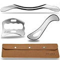 Muscle Scraper Tool Set, 304Stainless Steel IASTM Kit, Scraping Massage Tools for Physical Therapy, 3 Piece for Fascia Release - style: GYX COELE-3 set A