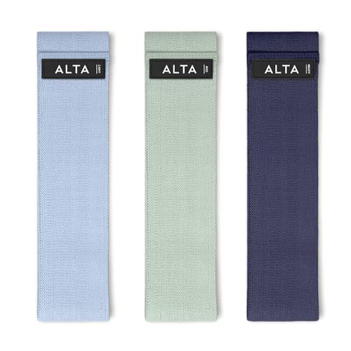 ALTA Booty Bands for Women, Non-Slip Fabric Resistance Bands for Working - color: Seaside