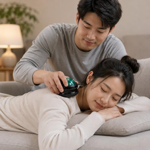 Massage Ball 1pc, Plastic Self-Massage Tool with Trigger Points for Neck Back Shoulders Feet, Portable Deep Tissue Massager for Gym Yoga Home