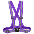 PATIKIL Reflective Safety Vest, Hi-Vis Safety Vests, Adjustable High Visibility Reflective Strips for Outdoor Jogging - color: Purple