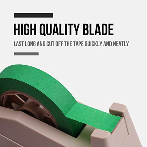 Lichamp Desktop Tape Dispenser Holder with Large 3 Inch Core for Masking, Heat Transfer, Painters, Freezer, Kitchen Tape (Pack of 3) - size: 8 x 3 x 3.8 inches (Pack of 3)