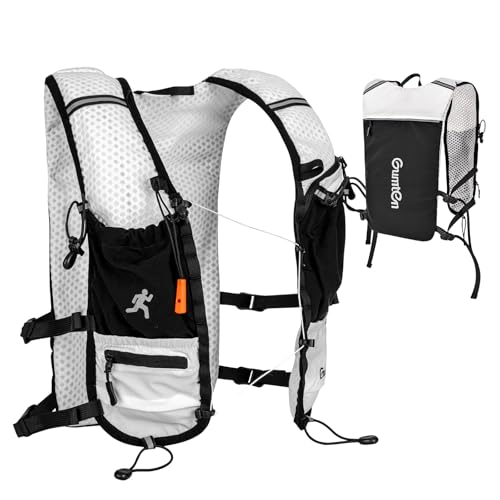Running Vest with Adjustable Chest Straps for Women Men Hydration Vest for Marathon Jogging Hiking Cycling - size: White, style: Only Running Vest