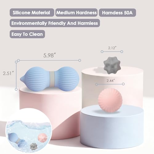 Silicone 3-Piece Massage Ball Set for Trigger Point Therapy - style: Peanut Silicone Massage Ball Set
