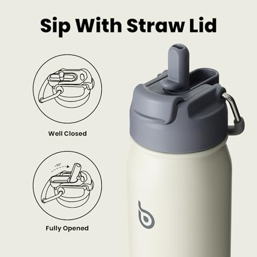 BOTTLE BOTTLE 16 oz Sports Water Bottle with Pills Holder Gray - color: gray