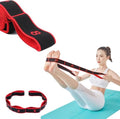 Number Stretch Resistance Band with Clear Markings Stretch Strap Fitness Resistance Band for Stretching and Yoga Elastic Exercise Band with Loops，Elastic Training Bands for Flexibility - size: about 56~115IN