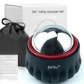 Massage Ice Roller Ball Cold & Heat Therapy Tissue Relief Muscle Recovery - color: Black and Red