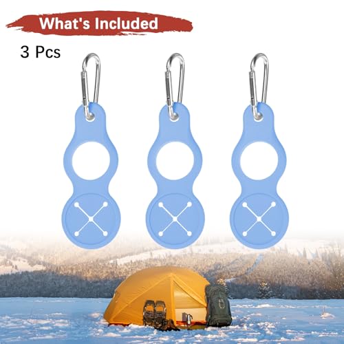 Water Bottle Hanging Buckle Clip [PCS] - Water Cup Holder with Towel Hook for Bike Portable Secure Bottle Holder - color: Blue