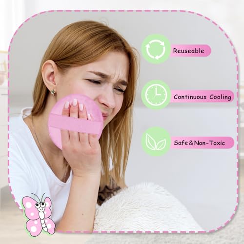 Ice Packs for Injuries Reusable 2 Packs Cold or Warm Compress - style: Frog+Butterfly