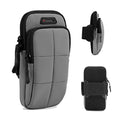 Prime Comfort Phone Arm Bands for Running, Armband Cell Phone Holder for Exercise (Gray) - color: Gray