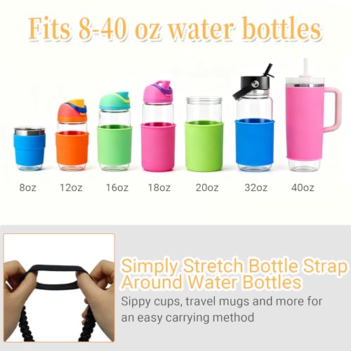 Water Bottle Handle Strap - color: Black