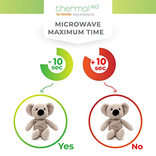 Thermal-Aid Zoo Mini — (Ollie the Koala) — Mold-Resistant, Washable Hot & Cold Pack for Kids — Heating and Cooling Pad with Natural Corn Filling — Reusable Plush Toy - size: Mini Koala