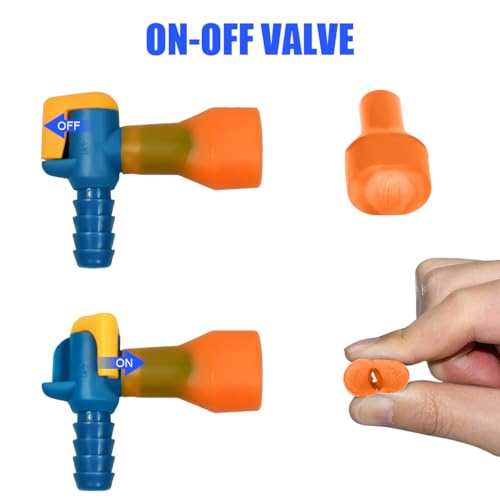 Big Bite Valve Replacement Mouthpiece Water Hydration Bladder Valve 4 Pack - color: Multi-color