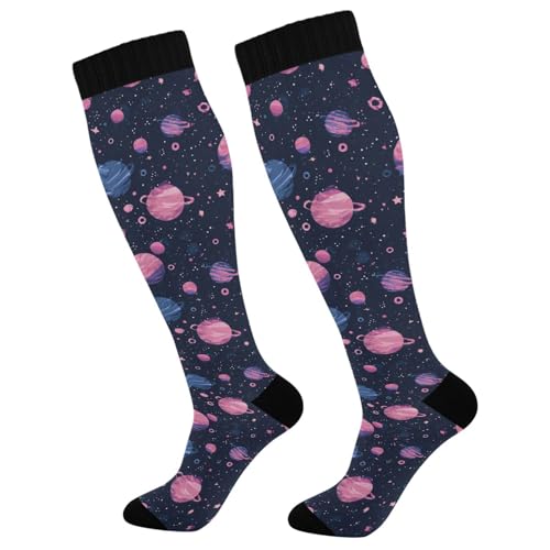 Wusikd Cute Penguin Compression Socks for Women and Men Circulation Long Socks for Athletic Running 1 - color: Multi 25