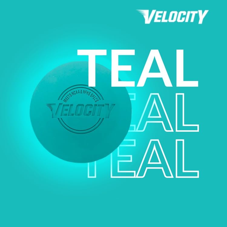 Velocity Lacrosse Balls - 60 and 120 Packs - for Practice, Official NFHS and College Approved Size - color: Teal, size: 60 Balls, style: Practice Ball
